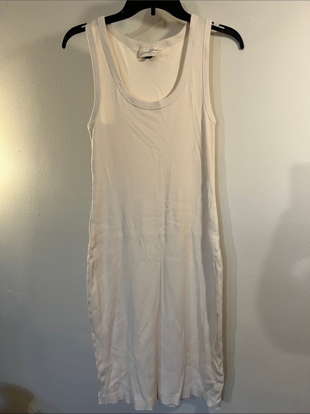 Universal Thread Off-White Ribbed Tank Dress - Picture 1 of 4